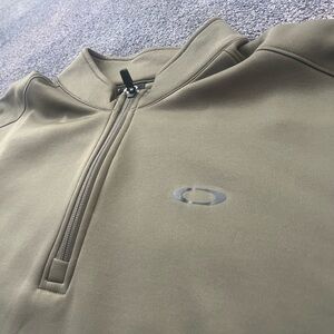 Oakley Khaki Quarter-Zip Jacket